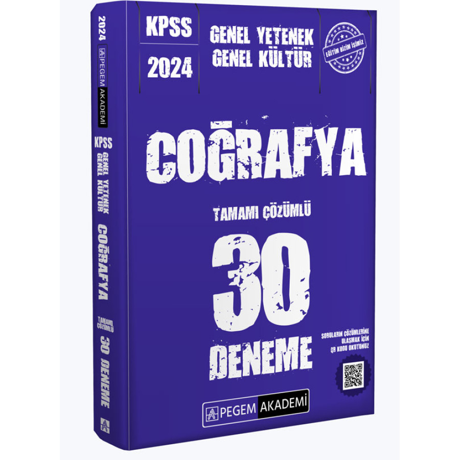 Pegem GKGY Coğrafya 30 Deneme